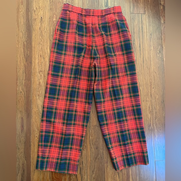 Plaid High Waisted Trousers - Picture 4 of 5